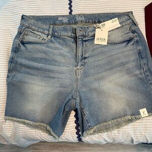 Blue jean shorts from Belk. Brand new with tag still on them.